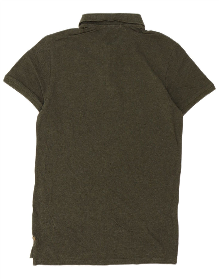 Scotch & Soda Herren-Poloshirt aus mittelgrüner Baumwolle