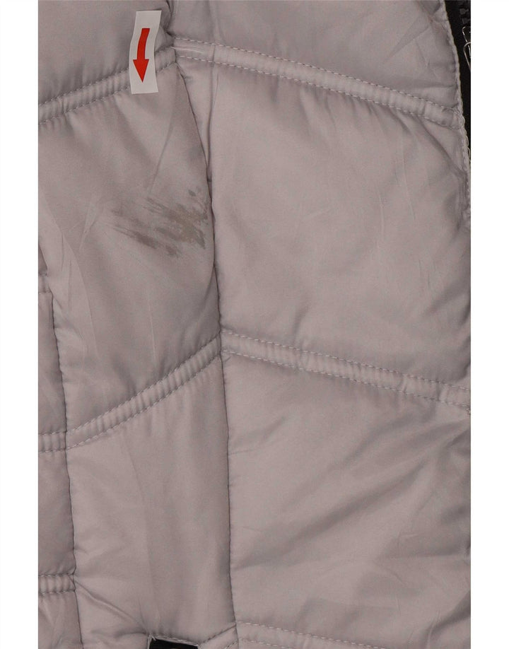Nautica Wattierte Damenjacke mit Kapuze, UK 6, XS, Grau, Polyester