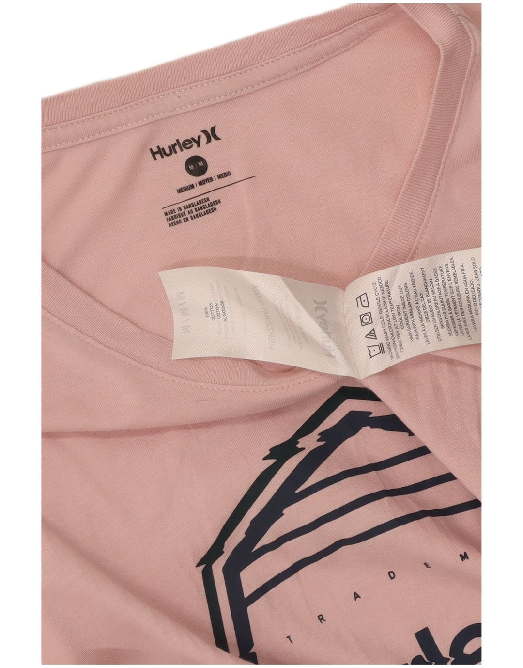 Hurley Herren-T-Shirt mit Grafik, Mittelrosa, Baumwolle