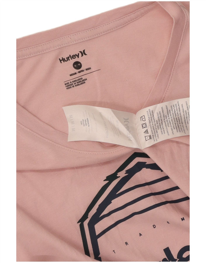 Hurley Herren-T-Shirt mit Grafik, Mittelrosa, Baumwolle