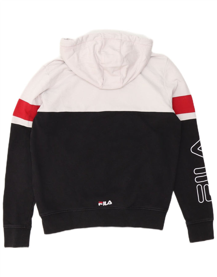 FILA Herren Graphic Hoodie Pullover XS Schwarz Colourblock Baumwolle