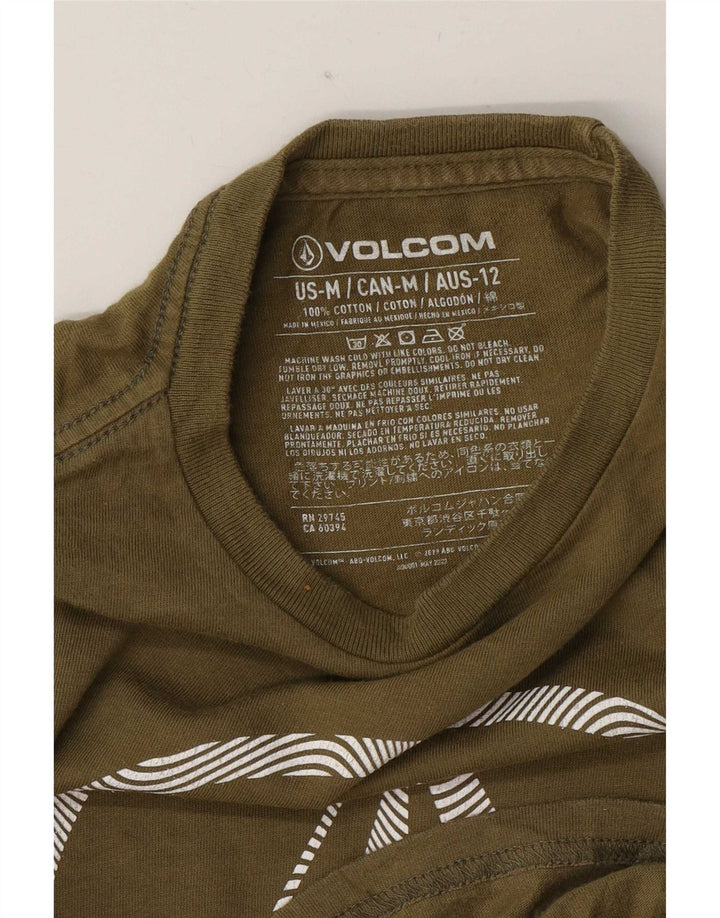 Volcom Grafik-T-Shirt-Oberteil für Jungen, 11–12 Jahre, mittlere Khaki-Baumwolle
