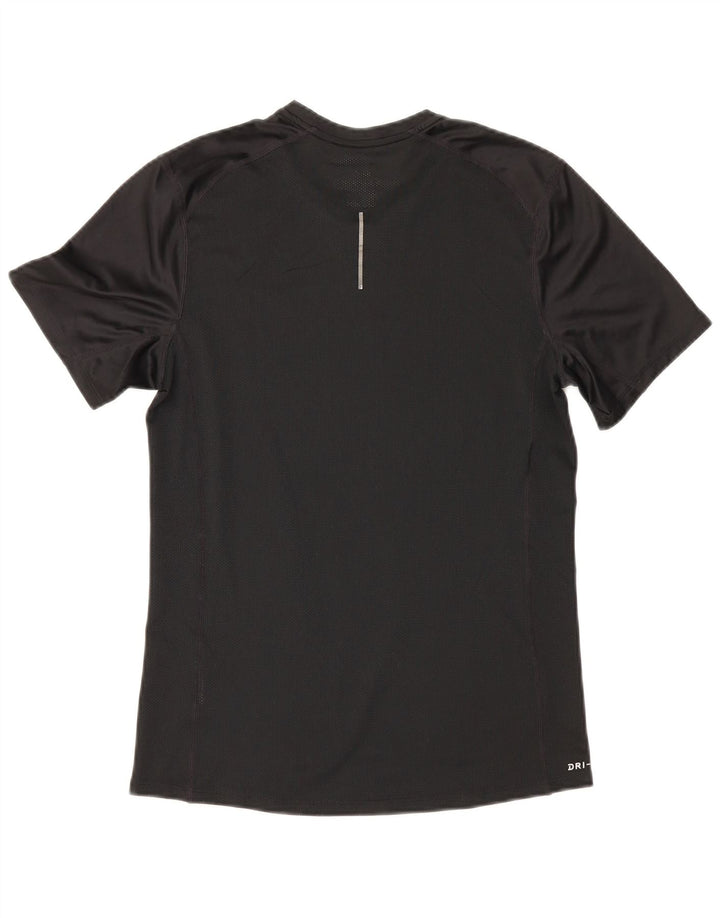 Nike Herren Dri Fit T-Shirt Top Small Schwarz