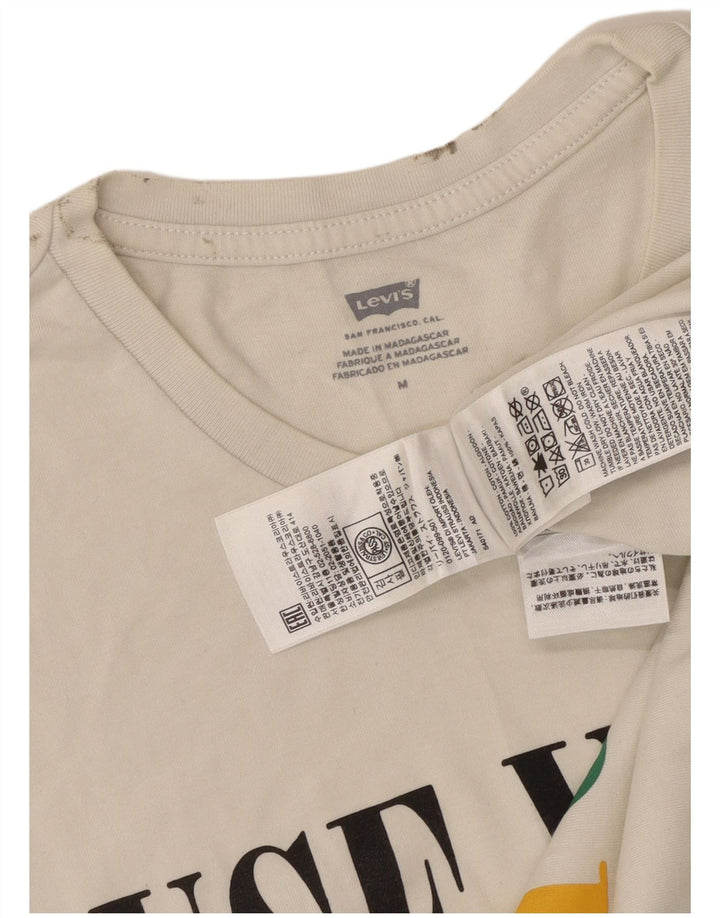 LEVI'S Herren-Weste mit Grafik, mittelweiße Baumwolle