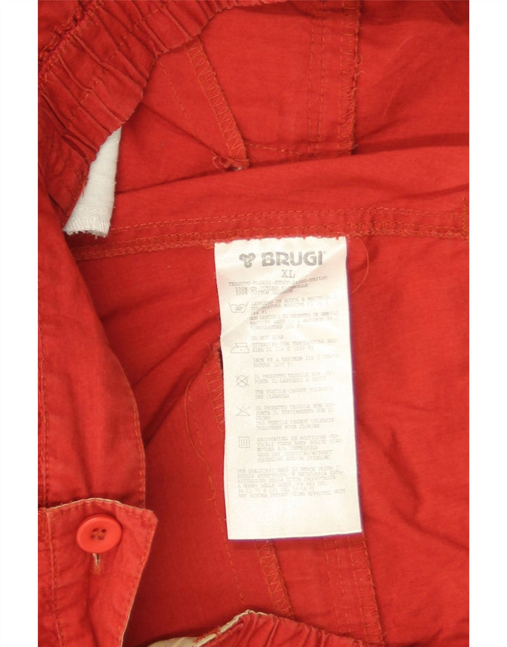 Brugi Herren Cargo Shorts XL W38 Rote Baumwolle