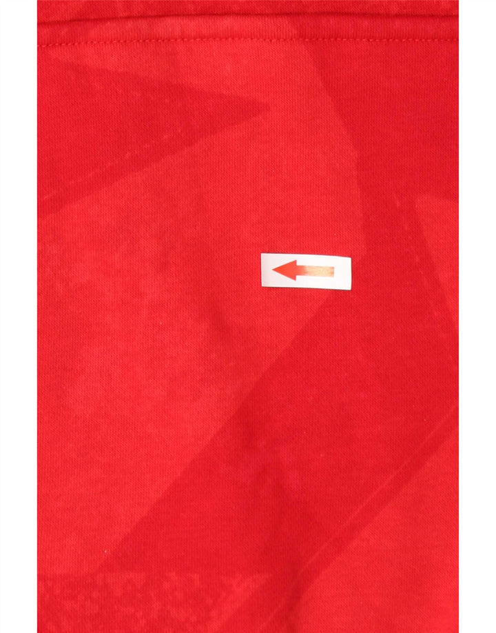 Jordan Herren-Kapuzenpullover, groß, rot, geometrisch, Baumwolle