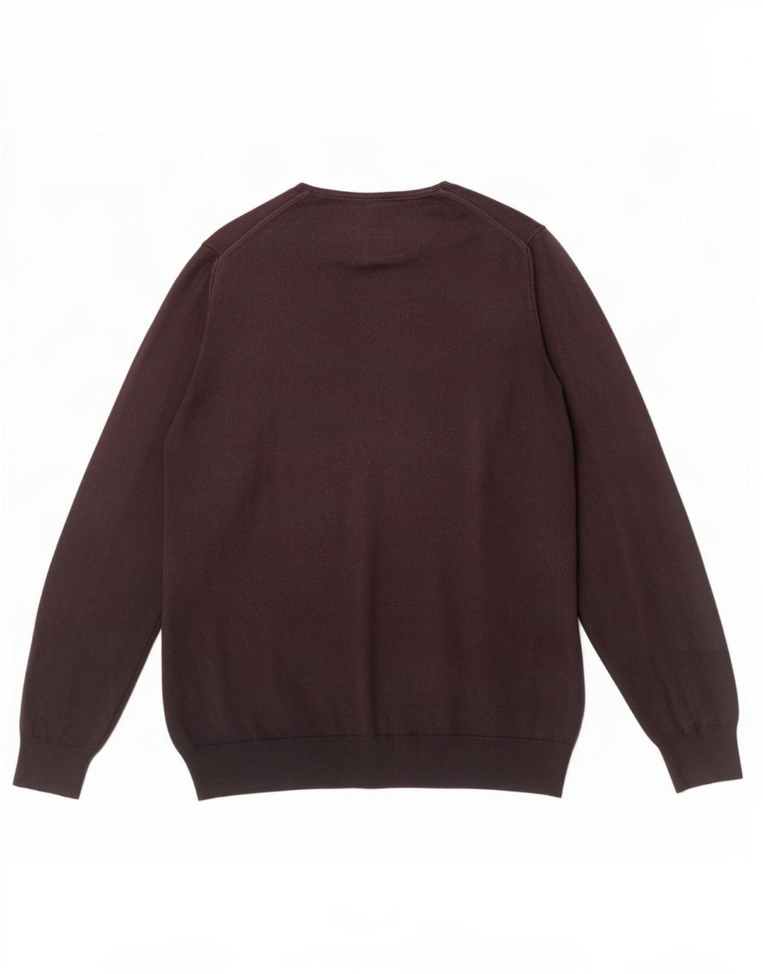 Zara Herren-Pullover, reguläre Passform, Rundhalsausschnitt, Größe L, Braun