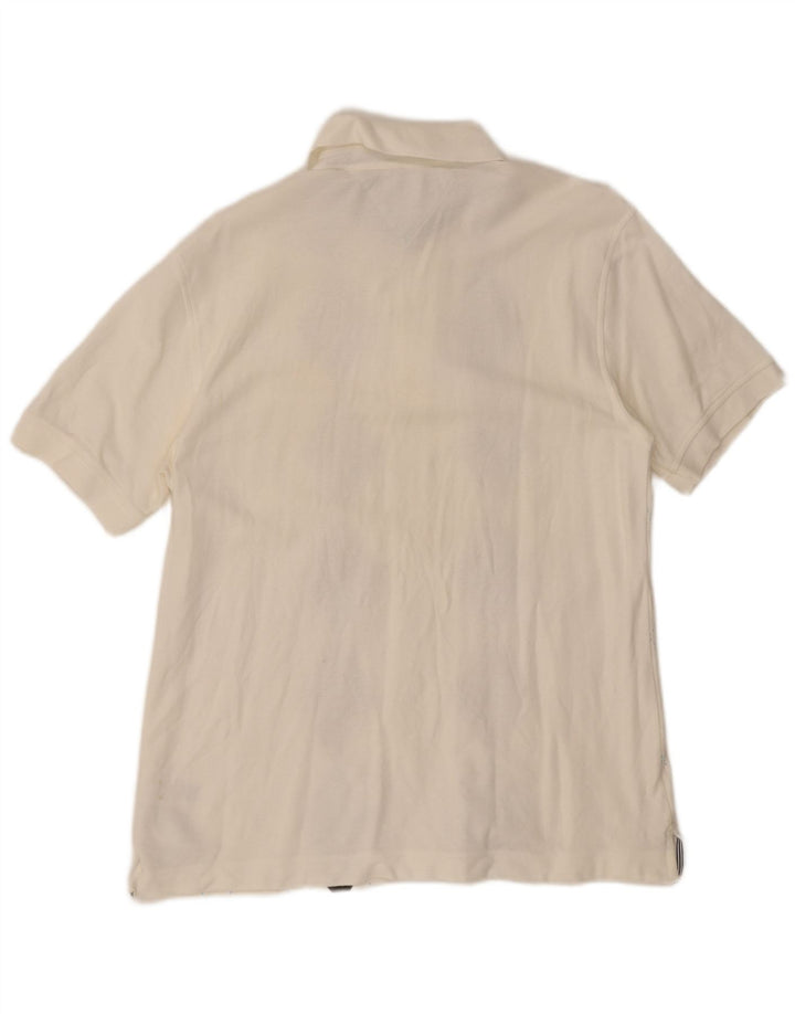 Tommy Hilfiger Herren-Poloshirt, mittelweiße Argyle-/Diamant-Baumwolle