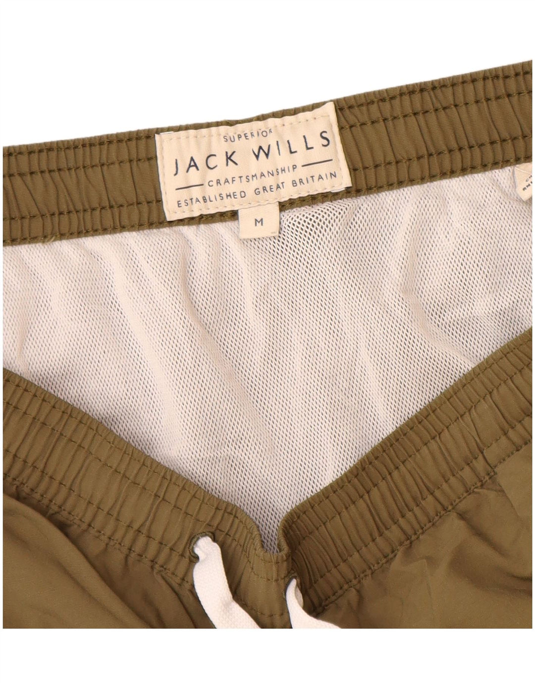 Jack Wills Herren-Badeshorts aus mittelkhakifarbenem Polyamid