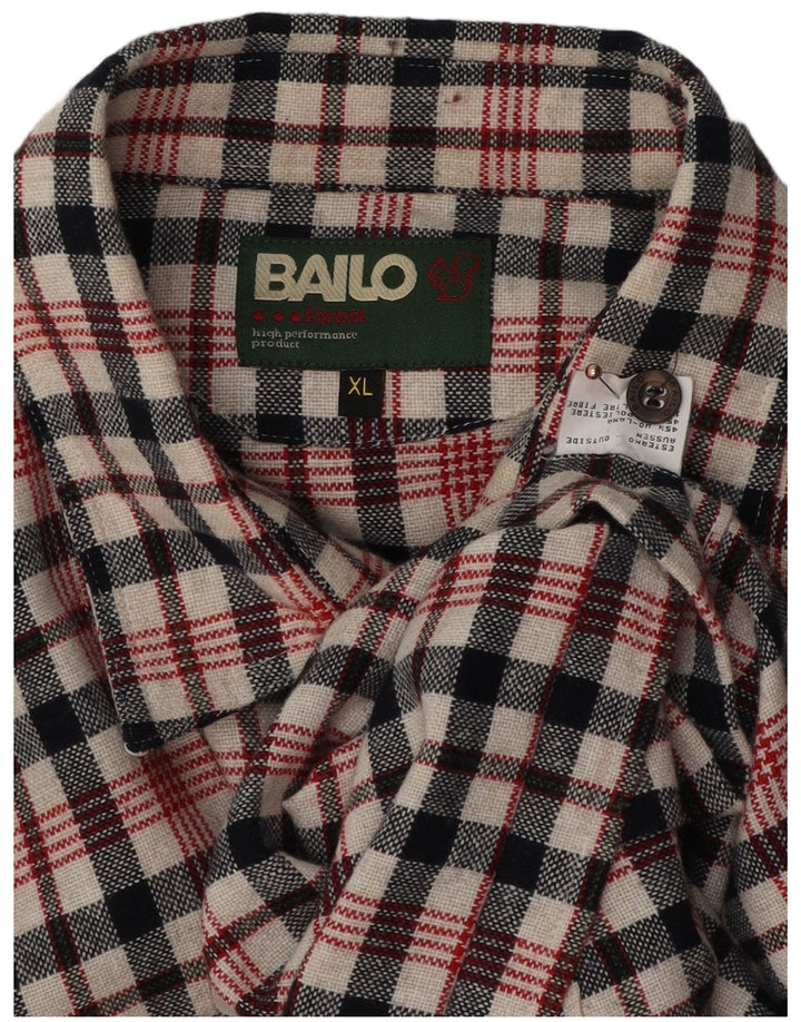 Bailo Herren-Overshirt, Flanellhemd, XL, mehrfarbig, kariert, Wolle