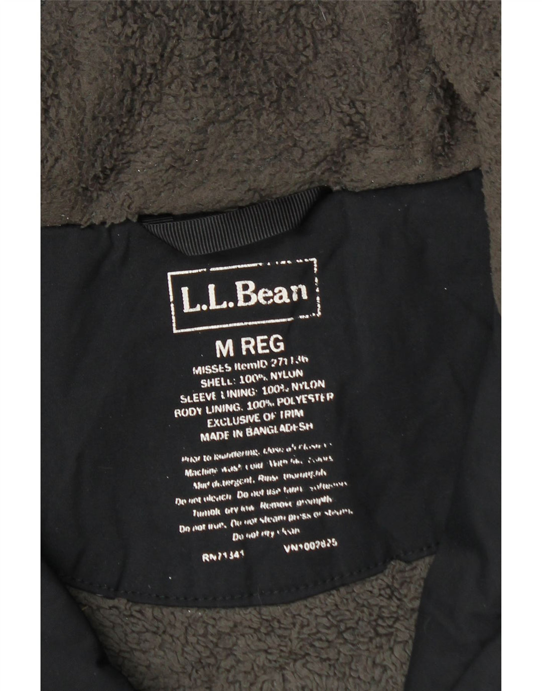 L.L.Bean Damen Windjacke UK 14 Medium Marineblau Nylon