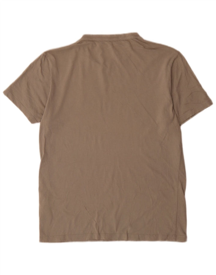 All Saints Herren-T-Shirt mit normaler Passform aus mittelgrauer Baumwolle