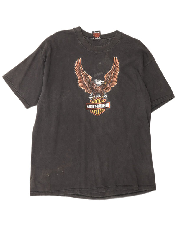 Harley Davidson Herren Tulsa, Oklahoma 1999 Grafik-T-Shirt-Oberteil XL Schwarz