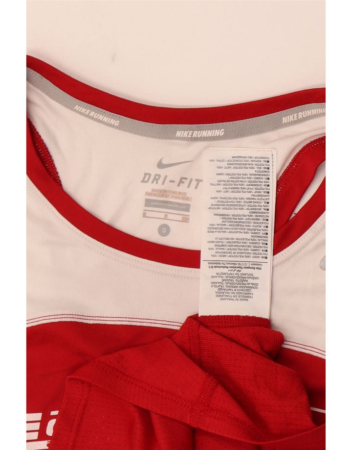 Nike Womens Graphic Vest Top UK 10 Small Rot Colourblock Polyester