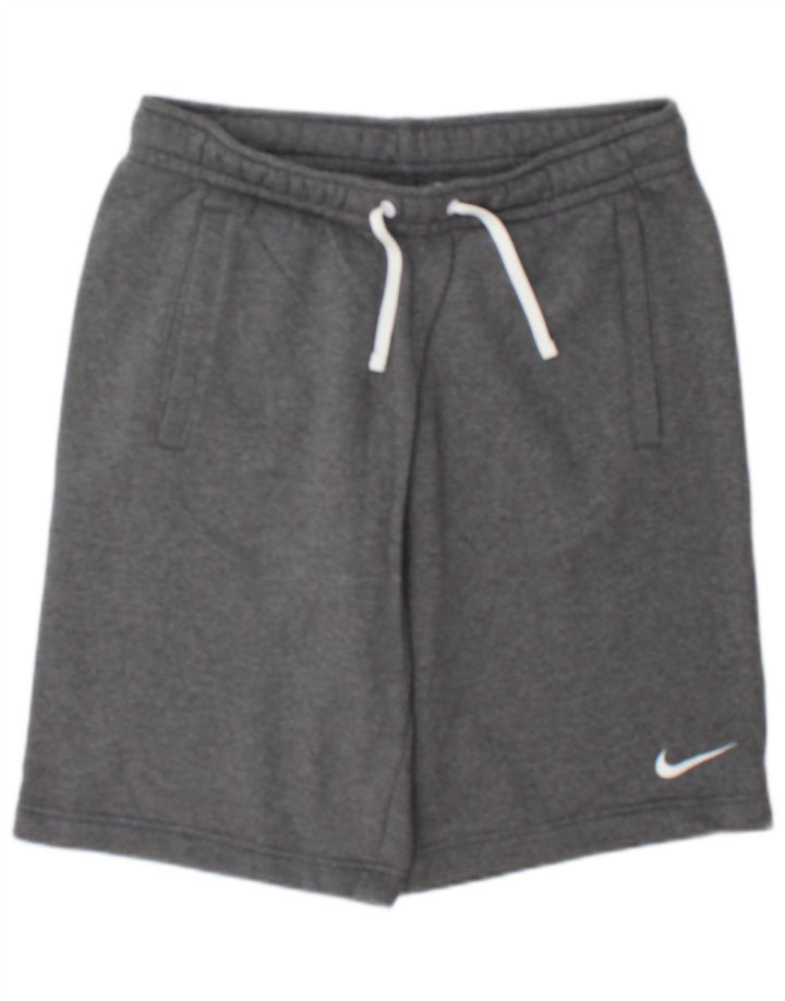 Nike Herren-Sportshorts aus mittelgrau gefleckter Baumwolle