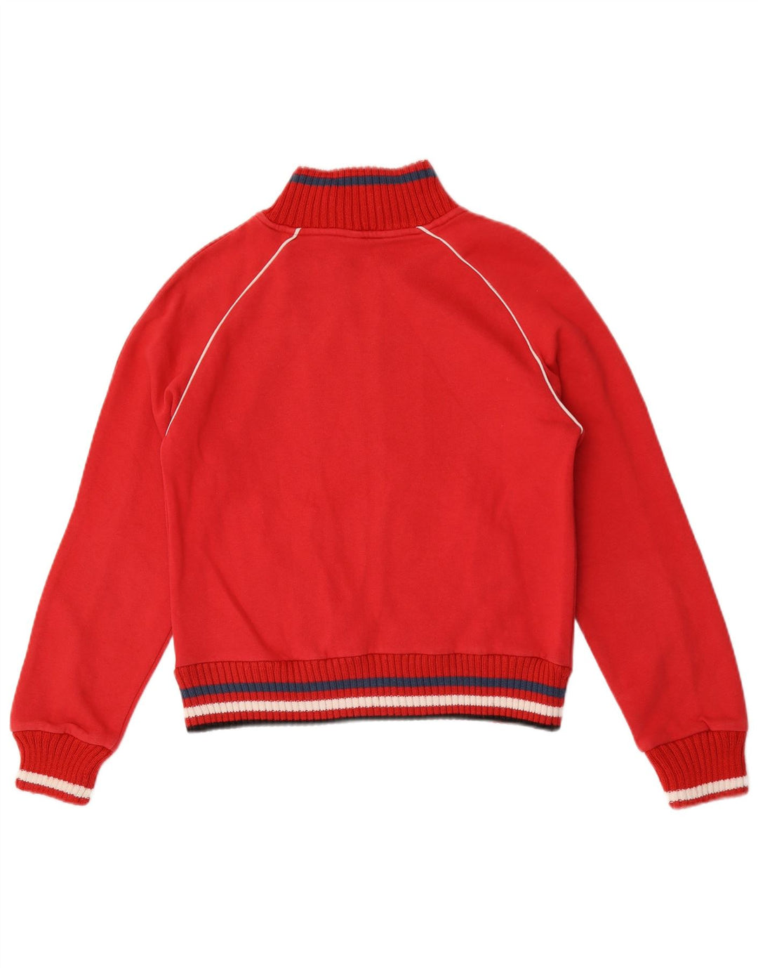 Lotto Damen-Trainingsanzug-Top-Jacke, UK 12, mittelrot, gestreift, Baumwolle