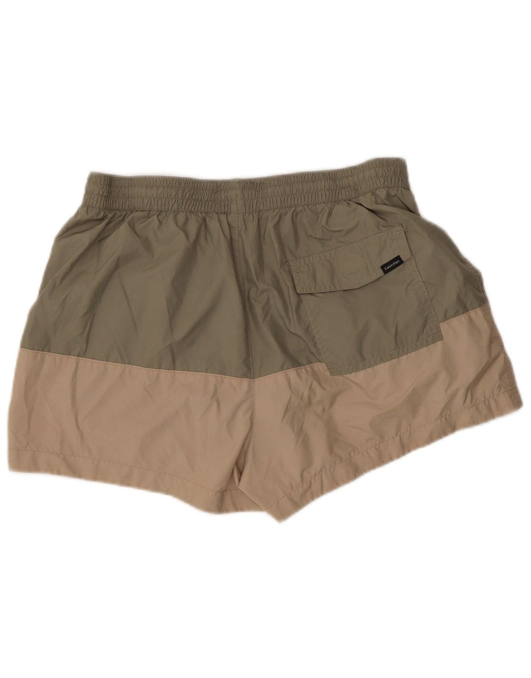 Calvin Klein Herren-Badeshorts mit Grafik, groß, Khaki, Farbblock