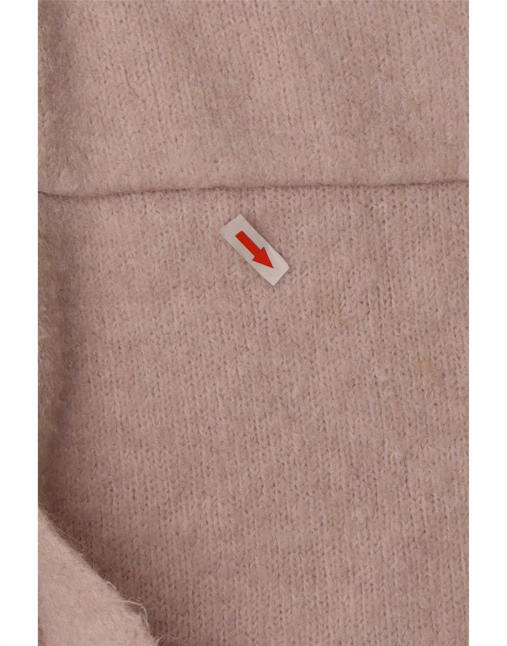 Langer, übergroßer Damen-Cardigan von Zara, Gr. 10, Größe S, Rosa, Polyester