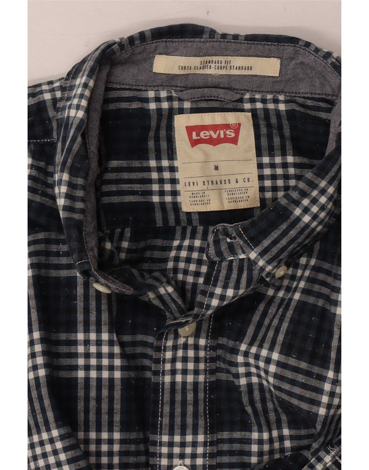 Levi's Herren-Hemd in Standard-Passform, mittelgroß, marineblau, kariert
