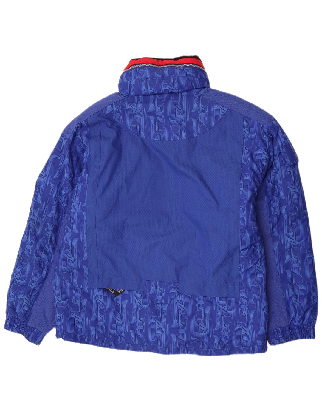 Fila Damen Skijacke IT 54 3XL Blau Geometrisch