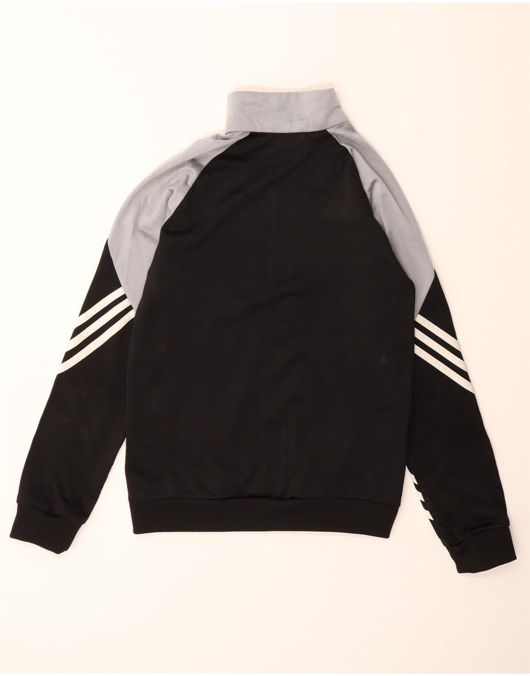 ADIDAS Boys Tracksuit Top Jacket 11-12 Years Black Polyester Vintage Adidas and Second-Hand Adidas from Messina Hembry 