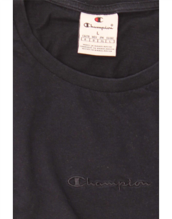 Champion Damen T-Shirt Top UK 16 Large Marineblau
