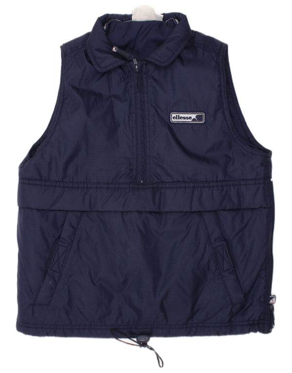Ellesse Jungen-Pullover, gepolsterte Weste, 10–11 Jahre, marineblaues Polyester