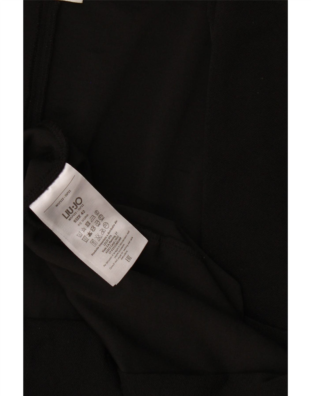 Liu Jo Offener Damen-Cardigan-Pullover IT 42 Mittelschwarzes Polyester