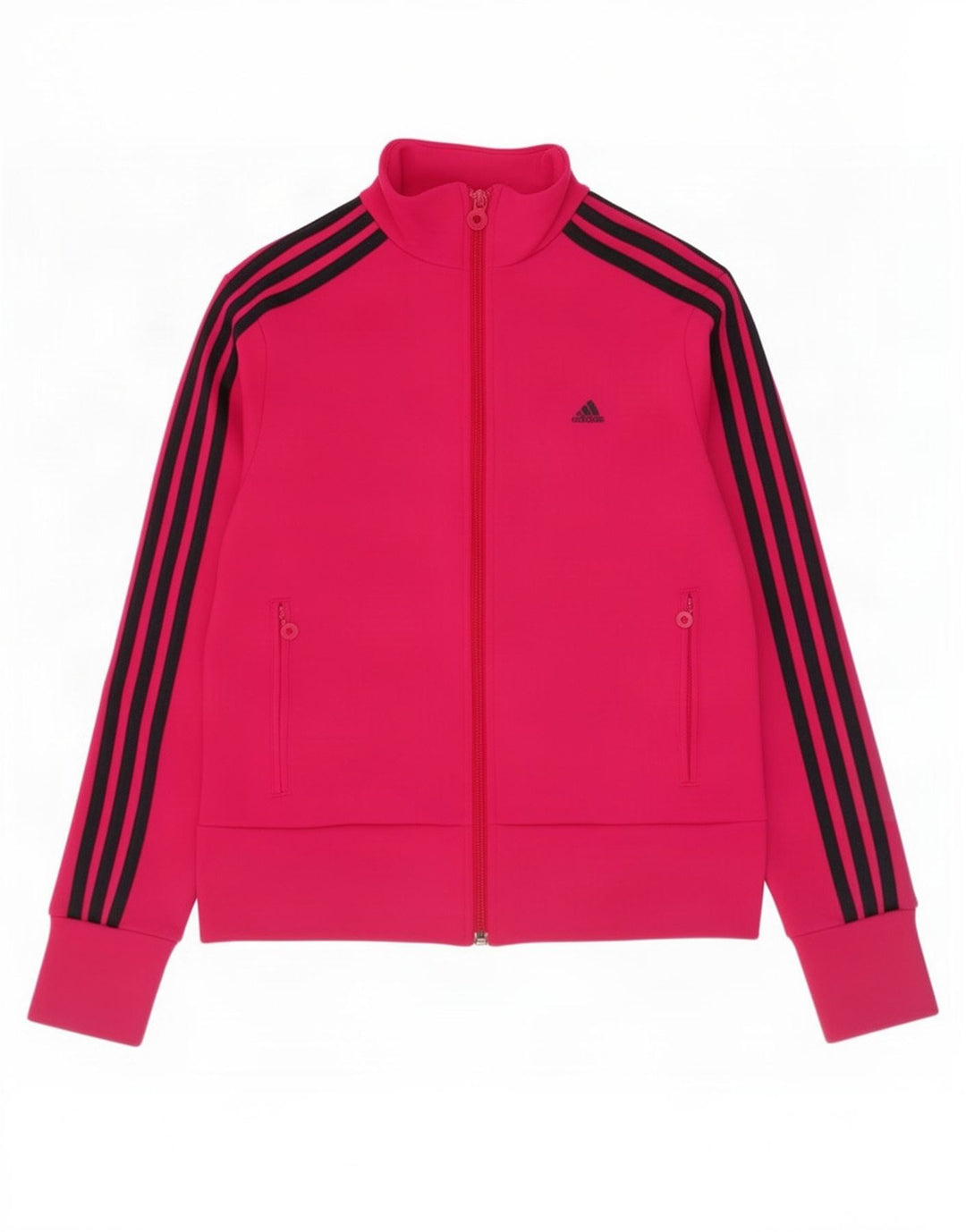 Adidas Damen Trainingsanzug Top Jacke UK 12 Mittelrosa Polyester