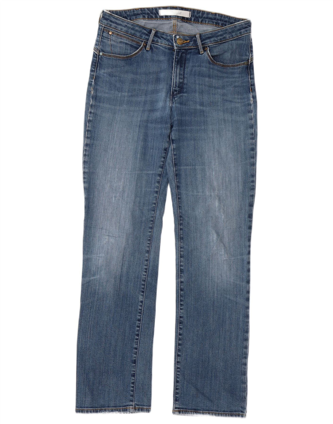 Wrangler Damen Straight Jeans W30 L29 Blau
