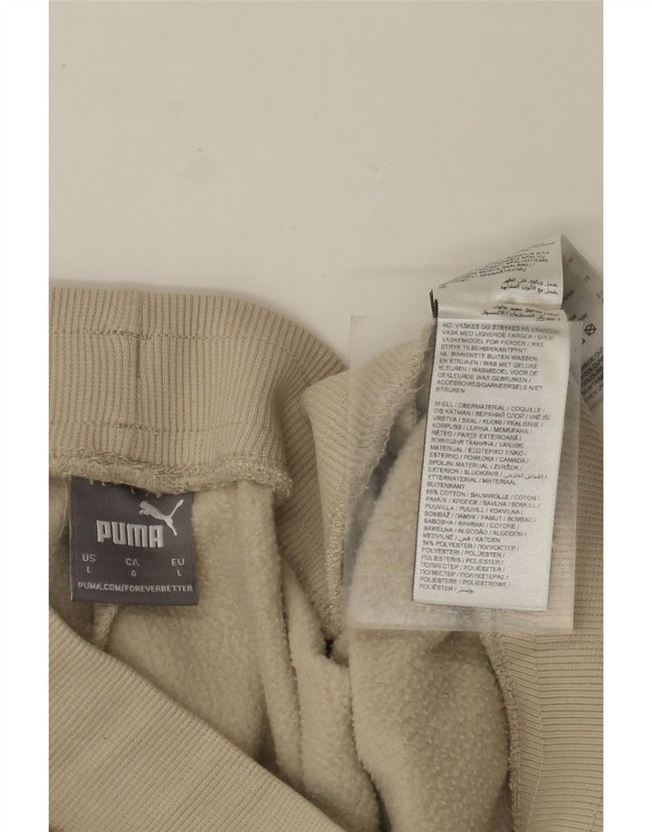 PUMA Damen Trainingshose UK 14 Large Beige Baumwolle