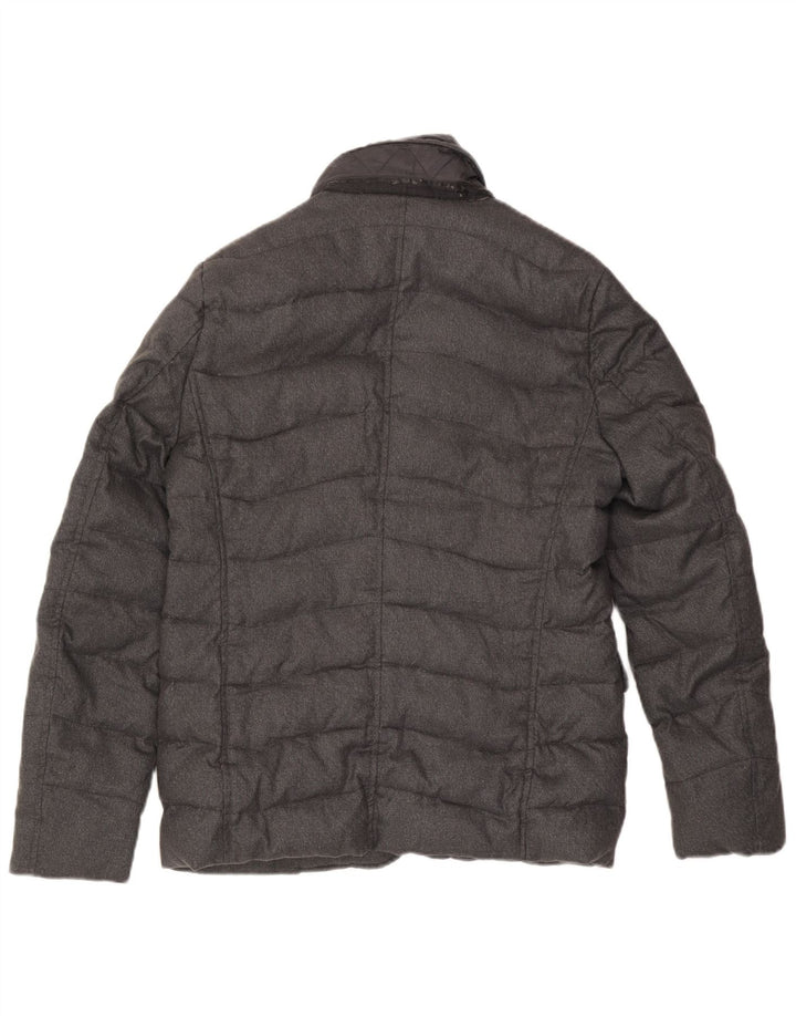 Gas Herren Wattierte Jacke UK 36 Small Grau Polyamid