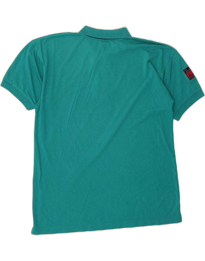 PUMA Mens Polo Shirt XL Turquoise Cotton Vintage Puma and Second-Hand Puma from Messina Hembry 