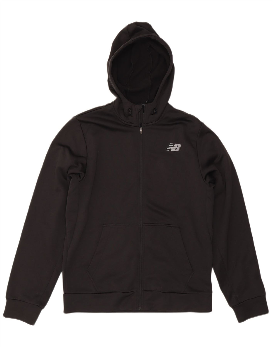 NEW BALANCE Herren-Kapuzenpullover mit Reißverschluss, Mittelschwarzes Polyester