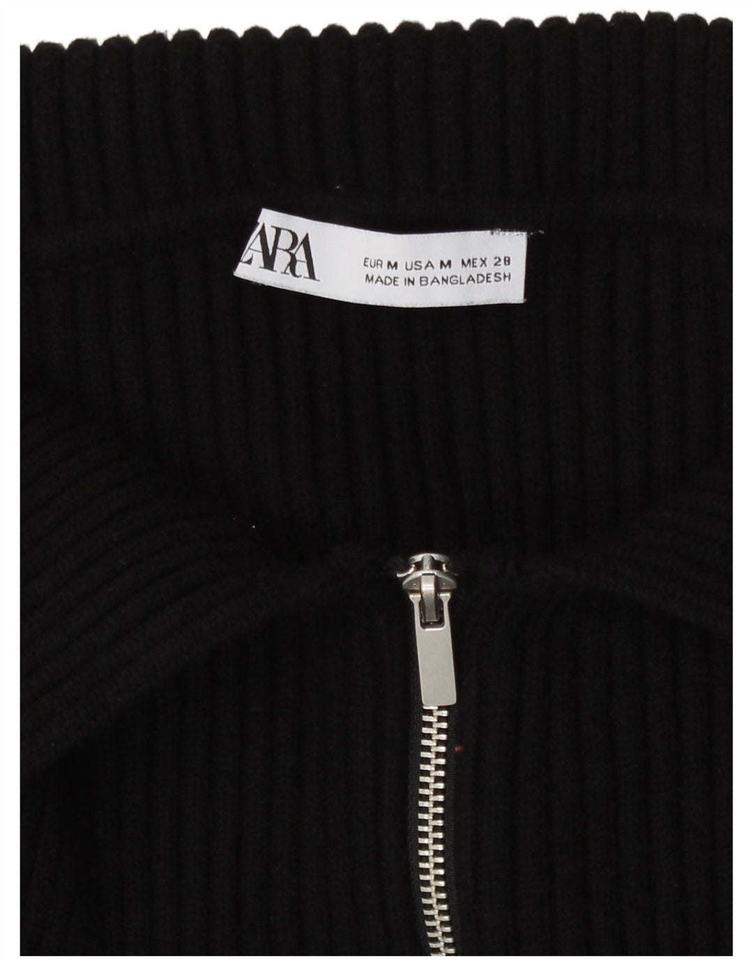 Zara Damen Bolero-Pullover UK 12 Medium Schwarz