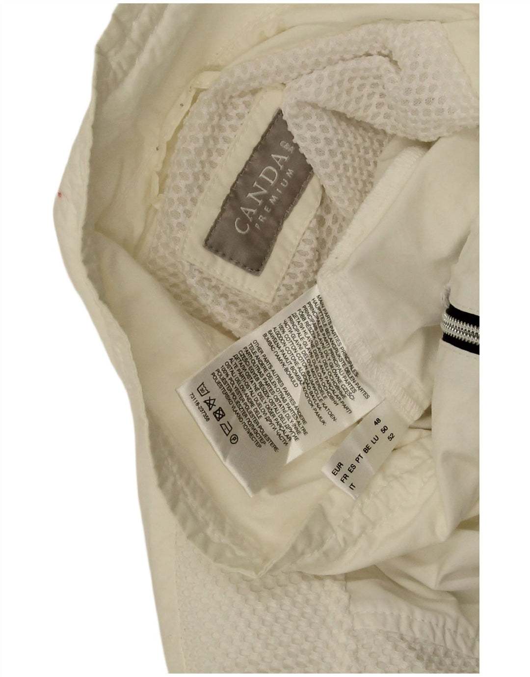 Canda Damen Regenjacke EU 48 2XL Weiß Polyester