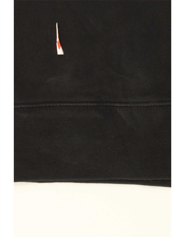 Marks & Spencer Herren-Sweatshirt mit normaler Passform, mittlere schwarze Baumwolle