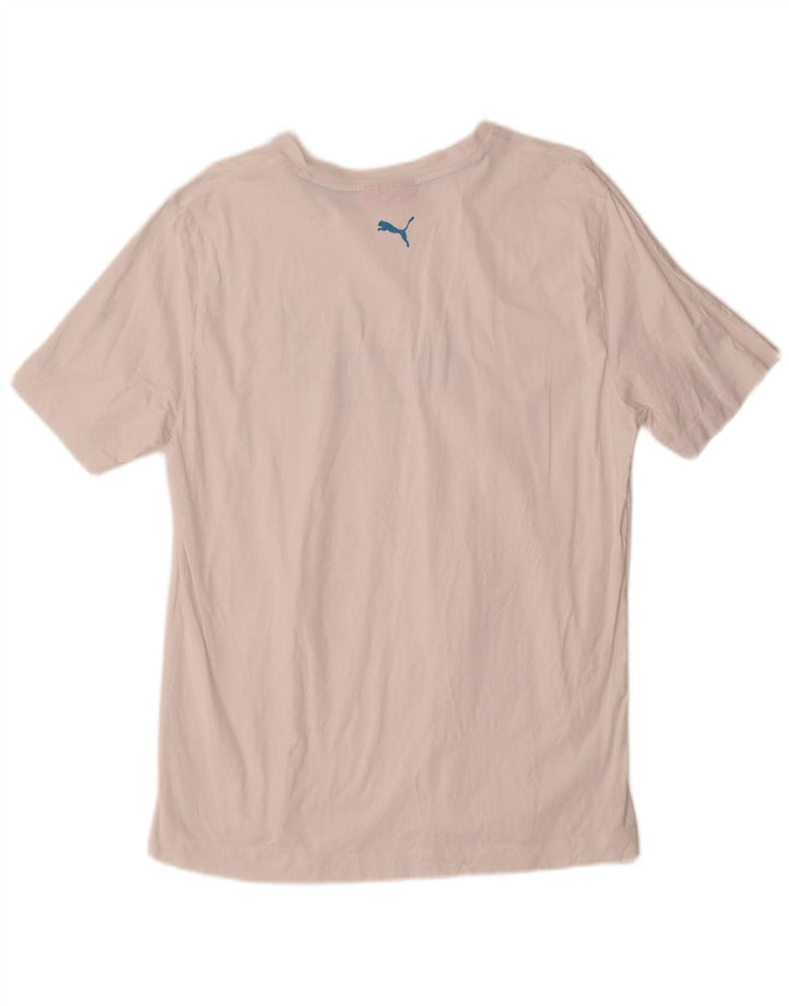 Puma Herren Grafik T-Shirt Top XL Weiß