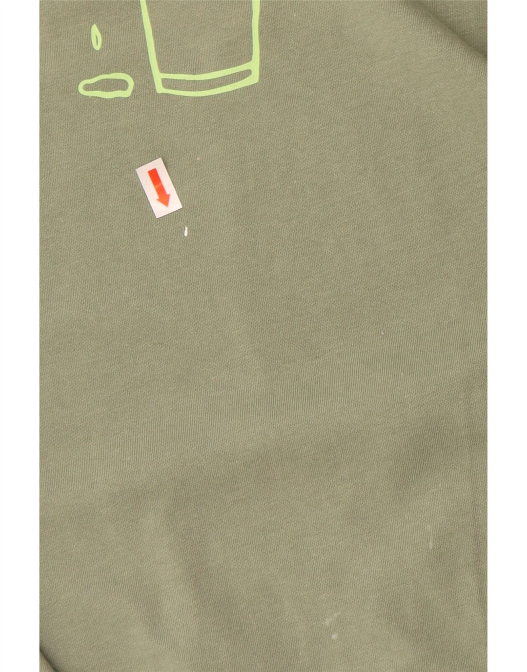 Reebok Herren Grafik T-Shirt Top Große grüne Baumwolle