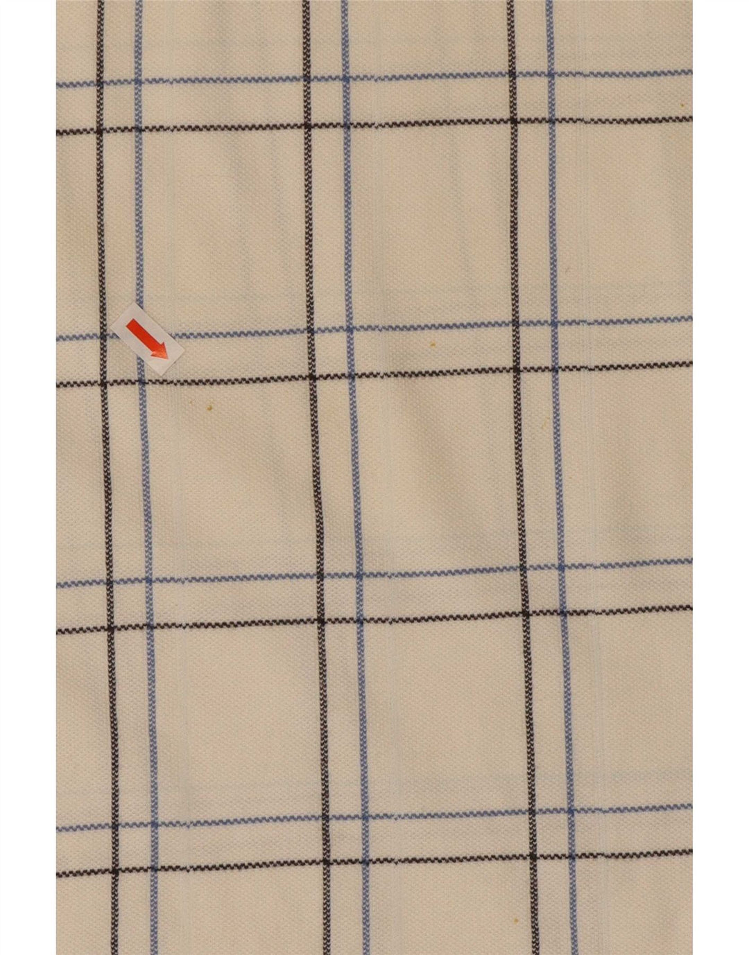 Ellesse Herren-Poloshirt, mittelweiß, kariert, Baumwolle