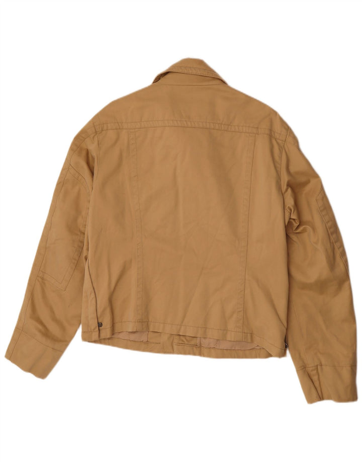 Calvin Klein Jeans Damen Utility-Jacke UK 14 Large Beige Baumwolle