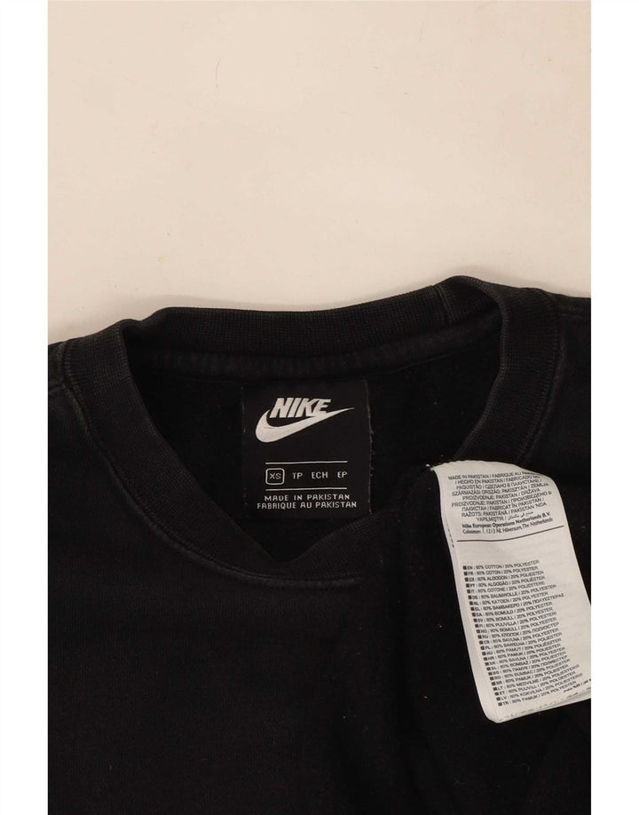 Nike Herren Sweatshirt Pullover XS Schwarz Baumwolle