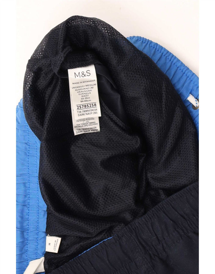 Marks & Spencer Herren-Badeshorts, mittelgroß, marineblau, Polyester
