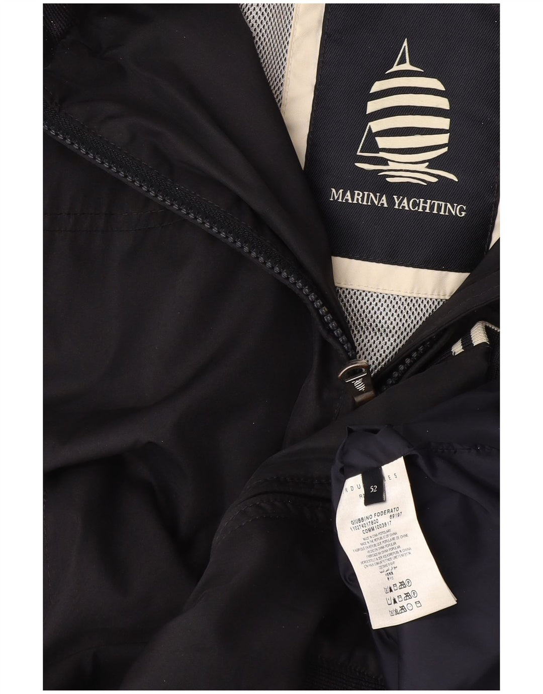 Marina Yachting Herren Bomberjacke IT 52 XL Marineblau Polyester