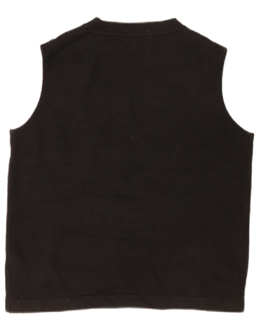 Marks & Spencer Damen Weste Tank Top UK 14 Medium Schwarz Polyester