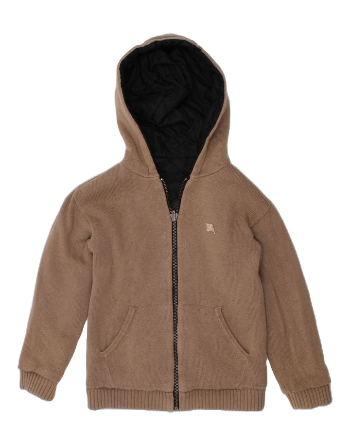 BURBERRY Wendejacke mit Kapuze für Jungen, 4–5 Jahre, schwarzes Polyester