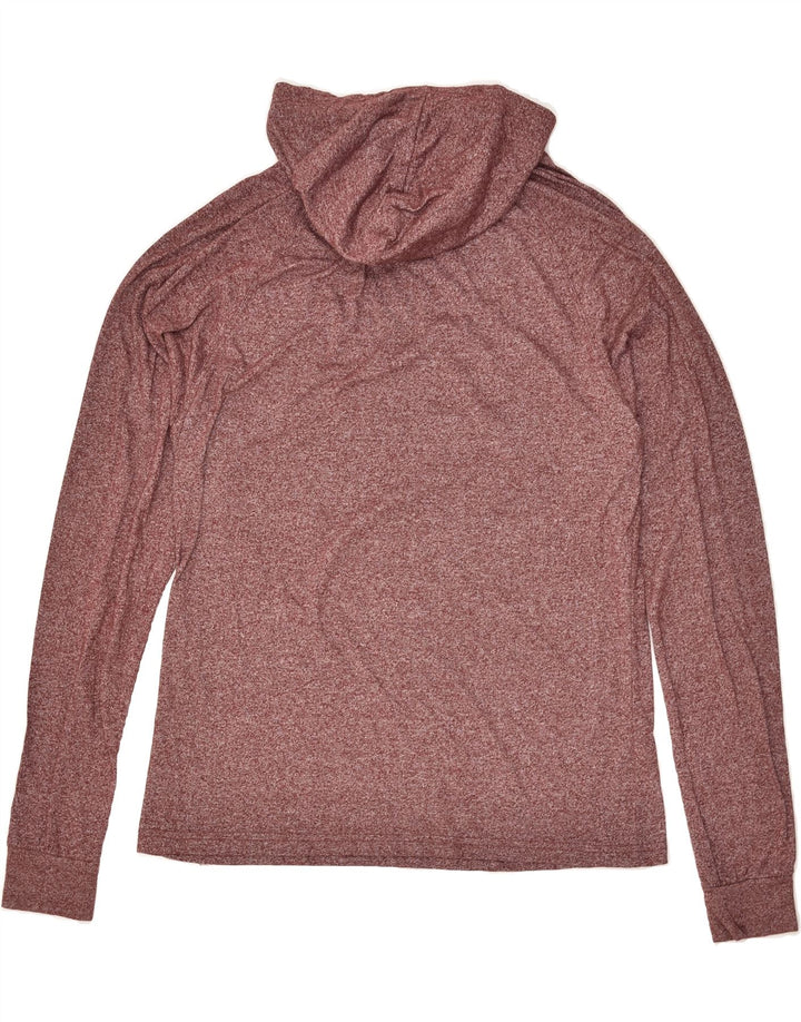 HARD ROCK CAFE Mens Miami Graphic Hoodie Jumper Small Burgundy Cotton | Vintage Hard Rock Cafe | Thrift | Second-Hand Hard Rock Cafe | Used Clothing | Messina Hembry 