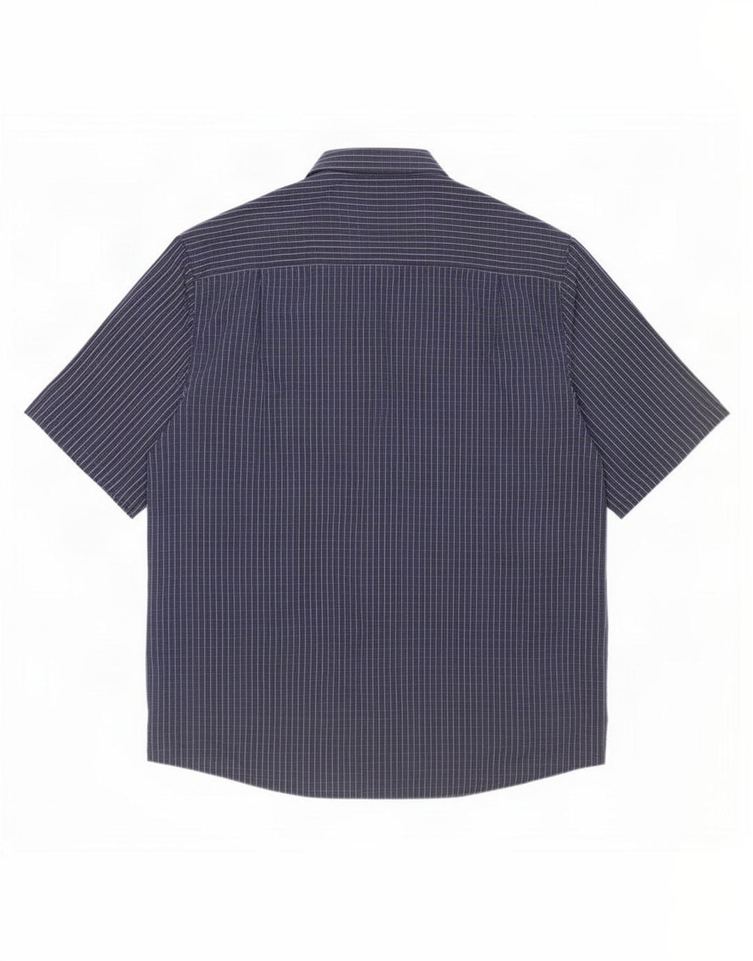 James Pringle Herren Kurzarmhemd 2XL Marineblau kariert Polyester