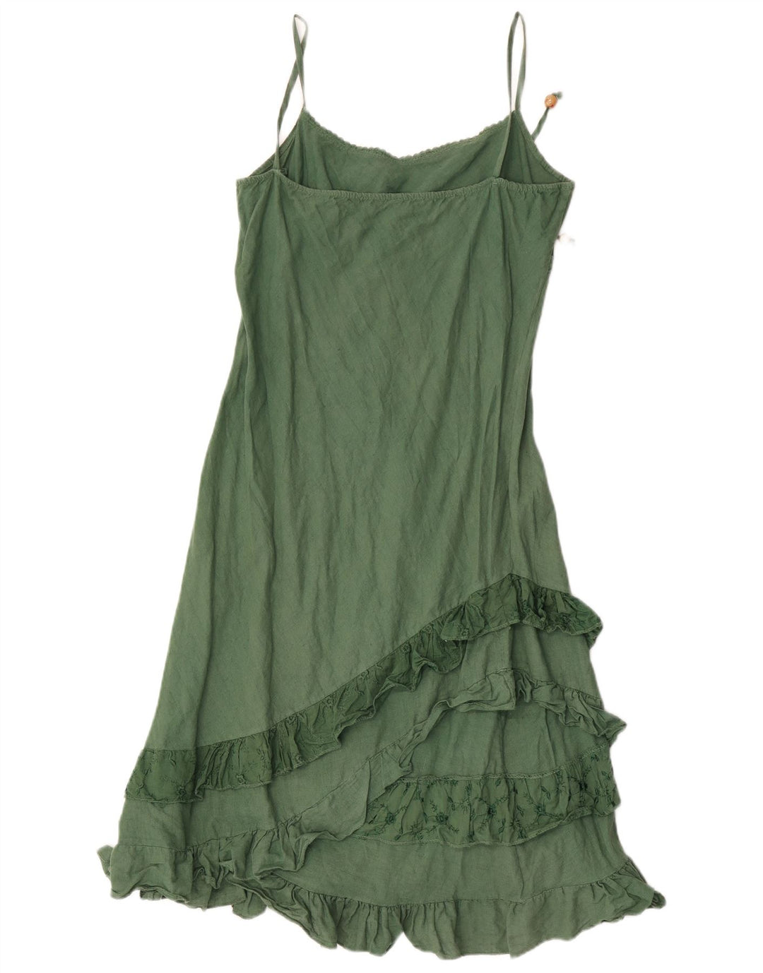 Vintage Damen Sonnenkleid UK 8 Small Grün