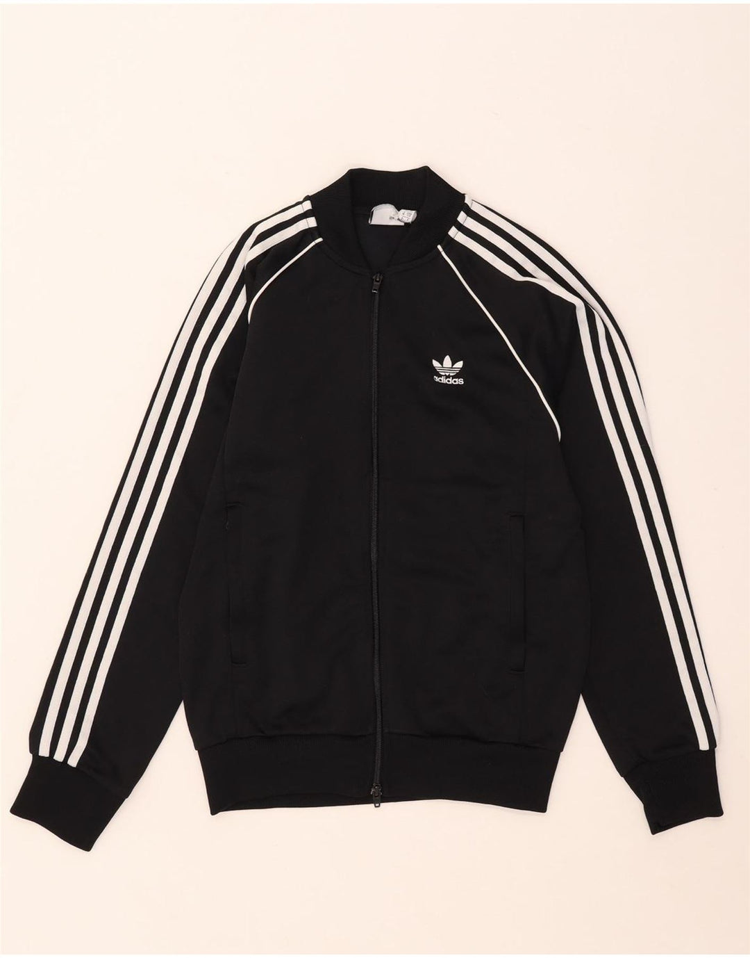 Adidas Herren Trainingsanzug Top Jacke Small Schwarz Polyester